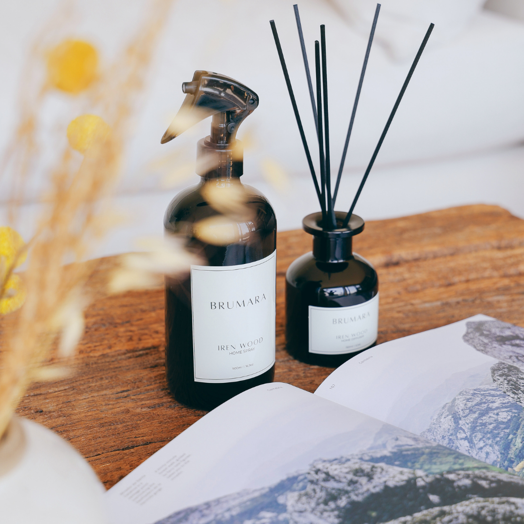 PACK HOME SPRAY + DIFUSOR VARITAS IREN WOOD NEGRO