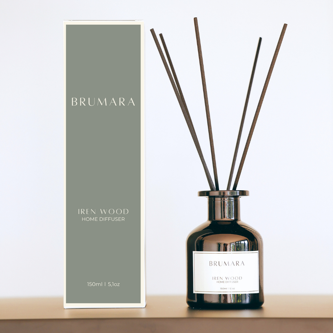 DIFUSOR VARITAS 150 ML IREN WOOD NEGRO